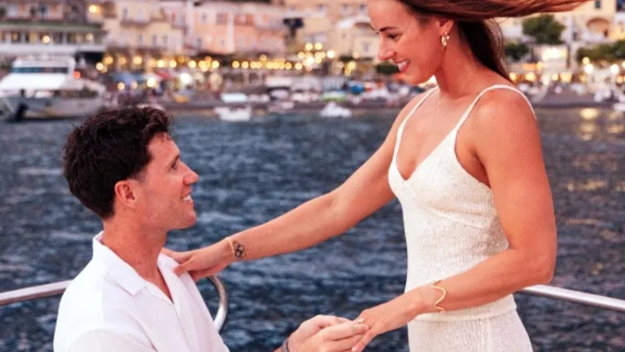 Brianna Throssell, Josh Milner, engagement, Olympic swimmer, Italy proposal, Tuscany, relationship journey, wedding plans, swimming career,