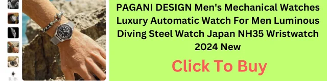 PAGANI DESIGN, DD40 NH36A, men's luxury watch, automatic mechanical watch, AR sapphire glass,  date display,  elegance, sophistication,  precision